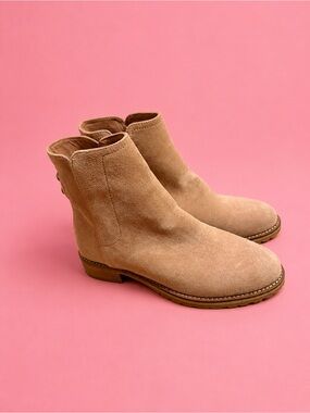 Jack Rogers Taupe Suede Ankle Booties